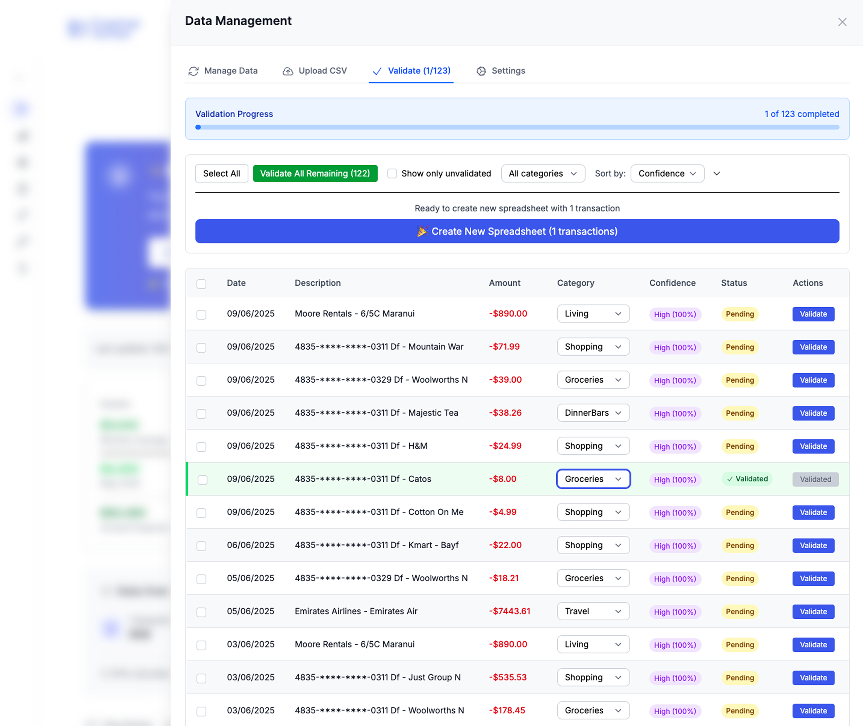 AI-Powered Categorization