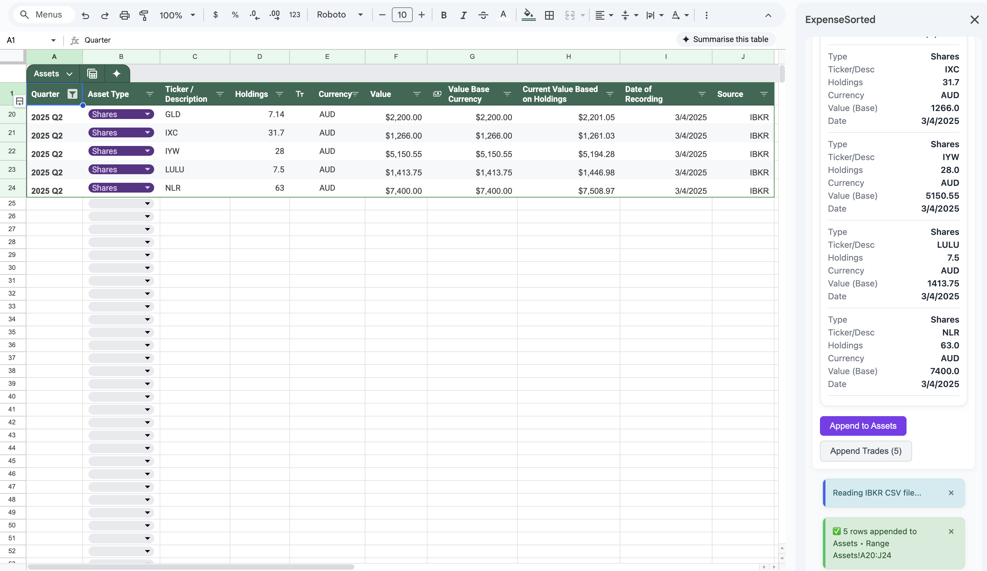 Import Assets